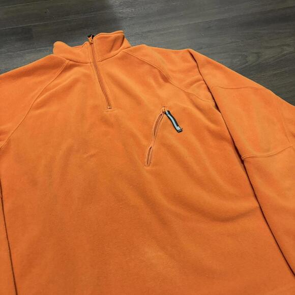 Vintage Nike Fleece Light Jacket Orange Medium - Picture 2 of 8